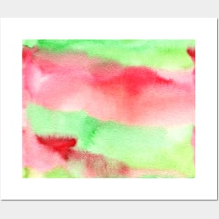 Watermelon watercolor pattern Posters and Art